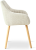 GOEURVANT 1381 Esszimmerstühle 4er-Set, Webstoff - Beige Bild 5