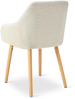 GOEURVANT 1381 Esszimmerstühle 4er-Set, Webstoff - Beige Bild 3