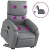 vidaXL Massagesessel mit Aufstehhilfe Elektrisch Grau Kunstleder 3204910 Bild 2
