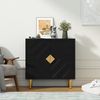 HOLTICO Sideboard Schrank für Wohnzimmer, Küche, Schlafzimmer (1 St), Kommode mit 2 Türen, Küchenschrank, Aufbewahrungsschrank Bild 3
