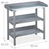 Relaxdays Pflanztisch Holz grau Bild 5
