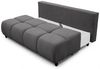 Sofa 3-Sitzer mit Schlaffunktion XENIO in Stoff Soft Graphit Bild 3