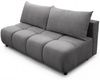 Sofa 3-Sitzer mit Schlaffunktion XENIO in Stoff Soft Graphit Bild 2