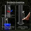 STEELSØN 'Selara' Solardusche 20 Liter, schwarz, warmes Wasser bis 60°C, Gartendusche mit schwankendem Regenduschkopf und Wasserhahn, Outdoor Dusche inkl. Schutzhaube Bild 5