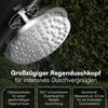 STEELSØN 'Selara' Solardusche 20 Liter, schwarz, warmes Wasser bis 60°C, Gartendusche mit schwankendem Regenduschkopf und Wasserhahn, Outdoor Dusche inkl. Schutzhaube Bild 4