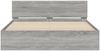 vidaXL Bettgestell mit Kopfteil Grau Sonoma 140x190 cm 3207502 Bild 5