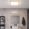 LED Deckenleuchte, Messing, IP44, 3 Lichtstufen, 42x42 cm Bild 2