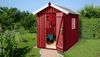 WEKA Schwedenhaus Gr. 1 162x170 Gerätehaus aus Holz in Rot Geräteschrank mit 32 mm Wandstärke Gartenhaus Bild 2