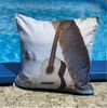 heimtexland Â® Outdoorkissen Lotus Effekt 45x45 Garten Dekokissen Wasserabweisend Outdoor Lounge Deko Kissen Typ742 Beach Gitarre Bild 2