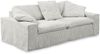 KAWOLA Sofa NETTA 3-Sitzer Bezug abziehbar Cord hellgrau 90 x 116 x 226 cm Bild 3