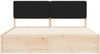 vidaXL Bettgestell mit gepolstertem Kopfteil Schwarz 200 x 200 cm 3398141 Bild 5