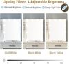 Schminktisch mit Hocker und Spiegel LED Licht 3 Farbtemperaturen 6 Schubladen Bild 5