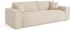 Vente-unique - AMELIA Sofa Stoff Beige - B 105 cm x H 80 cm x L 236 cm Bild 4