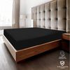 BRB HOME Spannbettlaken Spannbettlaken Gebürstete Mikrofaser, Polyester, Gummizug: Rundum, (1 Stück), Polyester für Boxspringbett und Topper bis 35 cm Bild 4