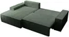 Vente-unique - AMELIA Sofa SamtStoff Grün - B 167 cm x H 85 cm x L 267 cm Bild 5
