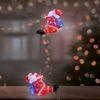 Deuba LED Acryl Figur Außen Weihnachtsmann Trio beleuchtet Weihnachtsdeko Weihnachten Weihnachtsfigur Bild 4