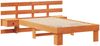 vidaXL Bettrahmen Wachsbraun 100 x 200 cm Massives Kiefernholz 872709 Bild 4