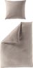 BIERBAUM 'Elegant uni' Bettwäsche, 2 teilig, Mako-Satin taupe, 135 x 200 cm / 80 x 40 cm Bild 1