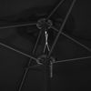 Sonnenschirm, Terrassenschirm mit Aluminium-Mast 460x270 cm Schwarz Bild 5