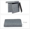 Faltbarer Sitzhocker mit Taschen Leinen Bild 5