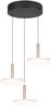 LED Pendelleuchte CELESTE 3-flammig höhenverstellbar Glas Weiß, Ø 35cm Bild 2