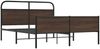 vidaXL Metallbett ohne Matratze Braun Eichen-Optik 160x200 cm 3318709 Bild 3
