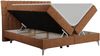 Boxspringbett mit 2 Bettkästen Matratze und Topper - MILEN - 120x200cm - Orange Stoff - H3 Bild 4