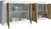 INOSIGN Sideboard Basic Breite 207 cm, Kommode 4 Türen, Anrichte, Metallgriff, moderne Rahmenoptik, viel Stauraum, Farbauswahl Bild 3