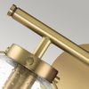 Elstead Lighting Hollis Wandleuchte 2-Light Messing Klarglas E14 IP44 Bild 2
