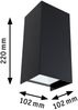 Paulmann No. 94325 House Außenwandleuchte Flame 6W IP44 3000K anthrazit Up&Down Bild 4