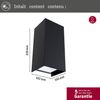 Paulmann No. 94325 House Außenwandleuchte Flame 6W IP44 3000K anthrazit Up&Down Bild 2