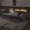 Flieks Daybett, LED Polsterbett Tagesbett 90x200cm mit 2 Schubladen, USB-Ladebuchse Bild 4