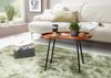 Couchtisch SV51466 Sheesham massiv Sofatisch Nierenform mit Metallbeinen Größe L Bild 3