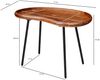 Couchtisch SV51466 Sheesham massiv Sofatisch Nierenform mit Metallbeinen Größe L Bild 4