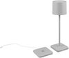 2er SET Akku LED Tischlampen kabellos für Innen & Außen, Grau - H: 38cm Bild 4