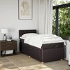 vidaXL Boxspringbett mit Matratze Dunkelbraun 100x200 cm Stoff 3289677 Bild 4