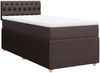 vidaXL Boxspringbett mit Matratze Dunkelbraun 100x200 cm Stoff 3289677 Bild 3