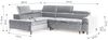 Ecksofa Schlafsofa Sofa AGNESA Stoff Salvador Hellbeige Ottomane Links Bild 2