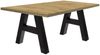 Esstisch ausziehbar Elia 7 160 x 90 x 75 Esszimmertisch Schwarzstahl/Asteiche 13296-160 Bild 4