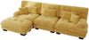 Ecksofa Chenille mit modularer Ottomane, 313 x 145 x 81 cm, gelb Bild 4