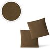 Jersey Kissenbezug, 2er Set, Baumwolle, Schokobraun, 80x80 cm Bild 2