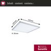 Paulmann No. 70995 LED Panel Atria Shine 420x420 mm 3000K 22W Chrom matt dimmbar Bild 2