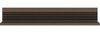 Forte EUFEMIUS Wandregal 140, modernes Wandpaneel mit dekorativer Fräsung, Dunkelbraun|Schwarz Eiche Holzdekor, 140 cm breit x 25,3 cm hoch x 22 cm tief Bild 2