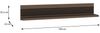 Forte EUFEMIUS Wandregal 140, modernes Wandpaneel mit dekorativer Fräsung, Dunkelbraun|Schwarz Eiche Holzdekor, 140 cm breit x 25,3 cm hoch x 22 cm tief Bild 4