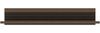 Forte EUFEMIUS Wandregal 140, modernes Wandpaneel mit dekorativer Fräsung, Dunkelbraun|Schwarz Eiche Holzdekor, 140 cm breit x 25,3 cm hoch x 22 cm tief Bild 5