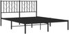 vidaXL Bettgestell mit Kopfteil Metall Schwarz 140x190 cm 374437 Bild 4