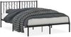 vidaXL Bettgestell mit Kopfteil Metall Schwarz 140x190 cm 374437 Bild 2