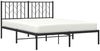 vidaXL Bettgestell mit Kopfteil Metall Schwarz 140x190 cm 374437 Bild 3