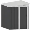 Vente-unique - DAXTON Gartenhaus Metall Grau - B 195 cm x H 170 cm x L 141 cm Bild 3