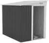 Vente-unique - DAXTON Gartenhaus Metall Grau - B 195 cm x H 170 cm x L 141 cm Bild 5